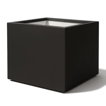 Polyester plantenbak 120x120x100 cm - Gitzwart (RAL 9005)