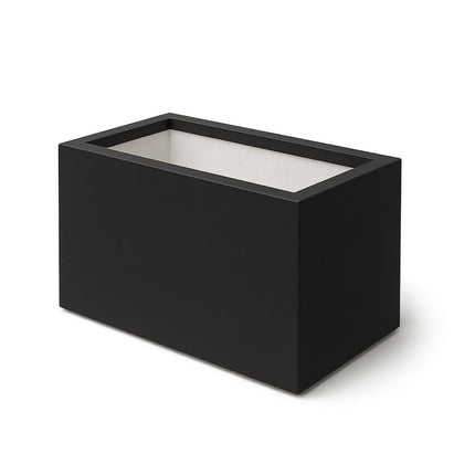 Polyester plantenbak 75x35x40 cm - Gitzwart (RAL 9005)