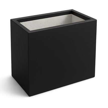 Polyester plantenbak 45x30x50 cm - Gitzwart (RAL 9005)