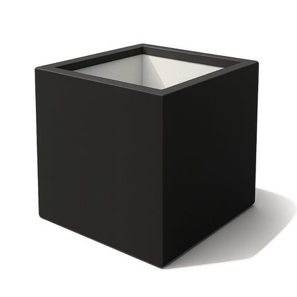 Polyester plantenbak 120x120x120 cm - Gitzwart (RAL 9005)