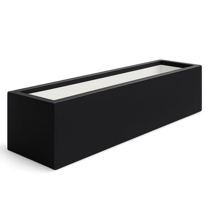 Polyester plantenbak 200x50x40 cm - Gitzwart (RAL 9005)