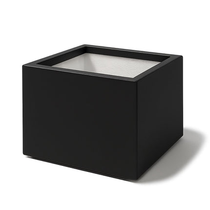 Polyester plantenbak 60x60x40 cm - Gitzwart (RAL 9005)