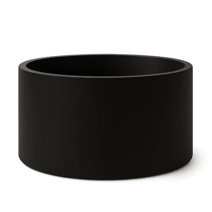 Polyester plantenbak Ø 120x60 cm - Gitzwart (RAL 9005)