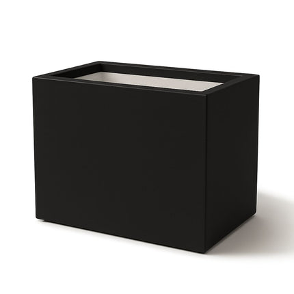 Polyester plantenbak 70x50x60 cm - Gitzwart (RAL 9005)