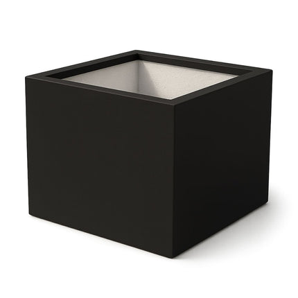 Polyester plantenbak 100x100x60 cm - Gitzwart (RAL 9005)