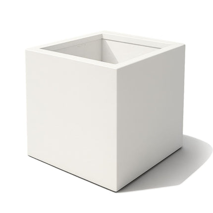 Polyester plantenbak 120x120x120 cm - Zuiver Wit (RAL 9010)