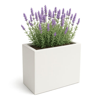 Polyester plantenbak 45x30x50 cm - Zuiver Wit (RAL 9010)