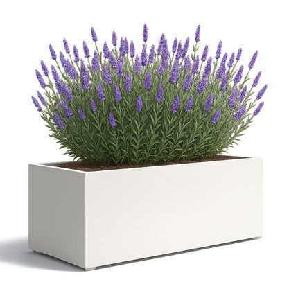 Polyester plantenbak 180x60x70 cm - Zuiver Wit (RAL 9010)