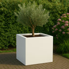 Polyester plantenbak 80x80x80 cm - Zuiver Wit (RAL 9010)