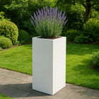 Polyester plantenbak 50x50x100 cm - Zuiver Wit (RAL 9010)