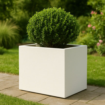 Polyester plantenbak 70x50x60 cm - Zuiver Wit (RAL 9010)