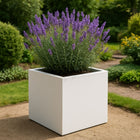 Polyester plantenbak 60x60x60 cm - Zuiver Wit (RAL 9010)