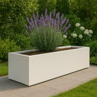 Polyester plantenbak 200x50x40 cm - Zuiver Wit (RAL 9010)