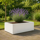 Polyester plantenbak 180x88x32 cm - Zuiver Wit (RAL 9010)