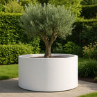 Polyester plantenbak Ø 150x60 cm - Zuiver Wit (RAL 9010)