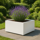 Polyester plantenbak 120x120x40 cm - Zuiver Wit (RAL 9010)