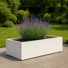 Polyester plantenbak 223x100x32 cm - Zuiver WIt (RAL 9010)