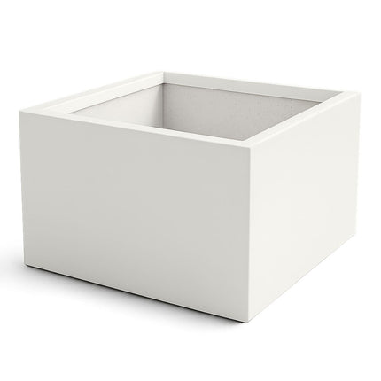 Polyester plantenbak 120x120x60 cm - Zuiver Wit (RAL 9010)