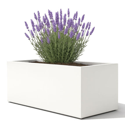 Polyester plantenbak 137x50x50 cm - Zuiver Wit (RAL 9010)