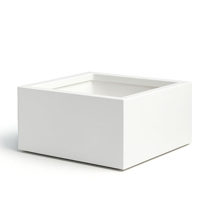 Polyester plantenbak 80x80x40 cm - Zuiver Wit (RAL 9010)