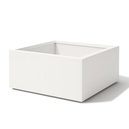 Polyester plantenbak 120x120x40 cm - Zuiver Wit (RAL 9010)