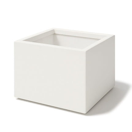 Polyester plantenbak 60x60x40 cm - Zuiver Wit (RAL 9010)