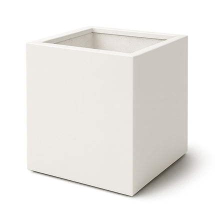 Polyester plantenbak 100x100x100 cm - Zuiver Wit (RAL 9010)