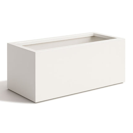 Polyester plantenbak 120x40x50 cm - Zuiver Wit (RAL 9010)