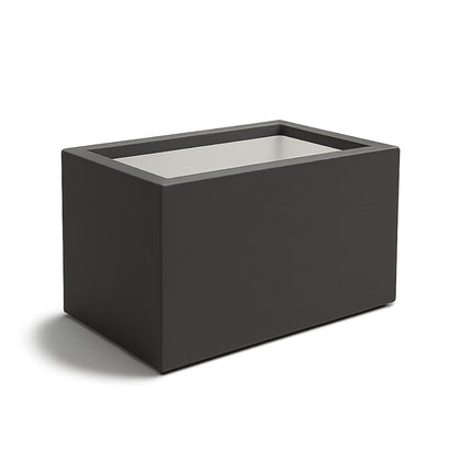 Polyester plantenbak 60x40x40 cm - Zwartgrijs