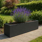 Polyester plantenbak 200x40x40 cm - Zwartgrijs (RAL 7021)