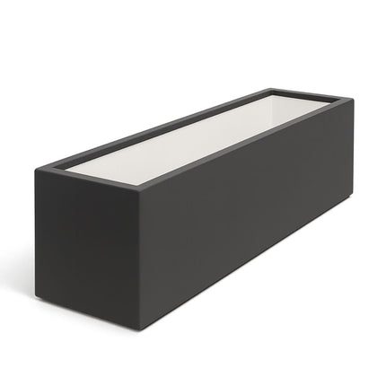 Polyester plantenbak 200x40x40 cm - Zwartgrijs (RAL 7021)