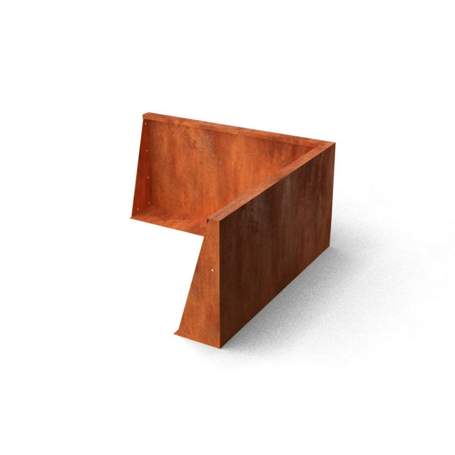 Geroba Keerwand Fronta Cortenstaal binnenhoek 50x15x50 cm