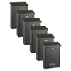 Practo Garden Brievenbussen Dublin Mat Zwart | Set van 6 stuks