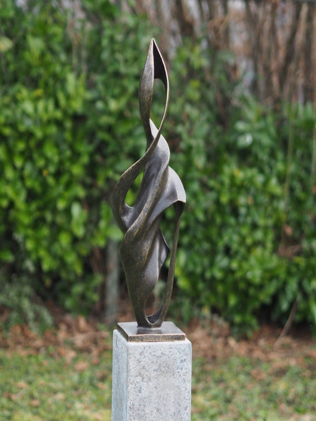 Bronzen beeld Abstract sculptuur 58x12x15cm - Doika - Bronzen beeld - Doika - 5410807028124 - AN2812BR-BI