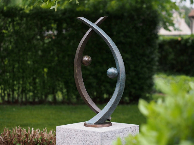 Bronzen beeld Abstract sculptuur 74x20x36cm - Doika - Bronzen beeld - Doika - 5410807028995 - AN2899BR-VI