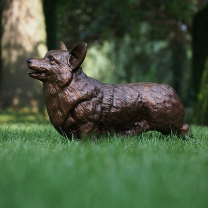 Bronzen beeld Corgi 44x28x62cm - Doika - Bronzen beeld - Doika - 5410807588321 - B58832