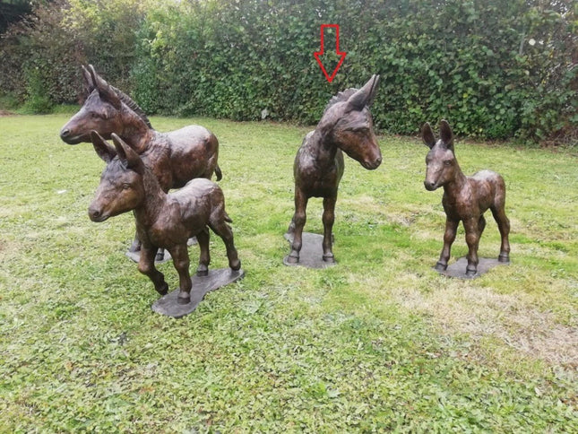 Bronzen beeld Ezel 120x40x90cm 55kg - Doika - Bronzen beeld - Doika - 5410807119228 - PB61192-2