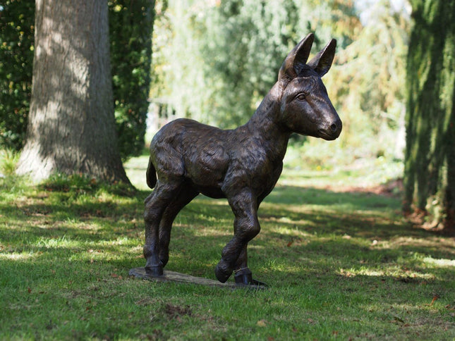 Bronzen beeld Ezel veulen 93x30x90cm 26kg - Doika - Bronzen beeld - Doika - 5410807119235 - PB61192-3