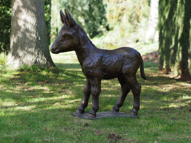 Bronzen beeld Ezel veulen 93x30x90cm 29kg - Doika - Bronzen beeld - Doika - 5410807119242 - PB61192-4