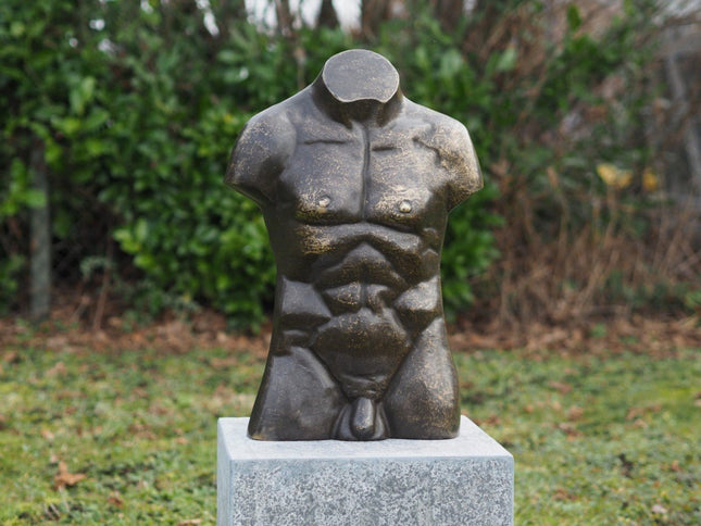 Bronzen beeld Grote mannen torso 56x20x41cm - Doika - Bronzen beeld - Doika - 5410807035535 - AN3553BR-BI
