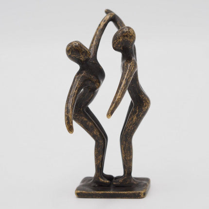 Bronzen beeld Klein modern danspaar 10x3x5cm - Doika - Bronzen beeld - Doika - 5410807028285 - AN2828BR-BI