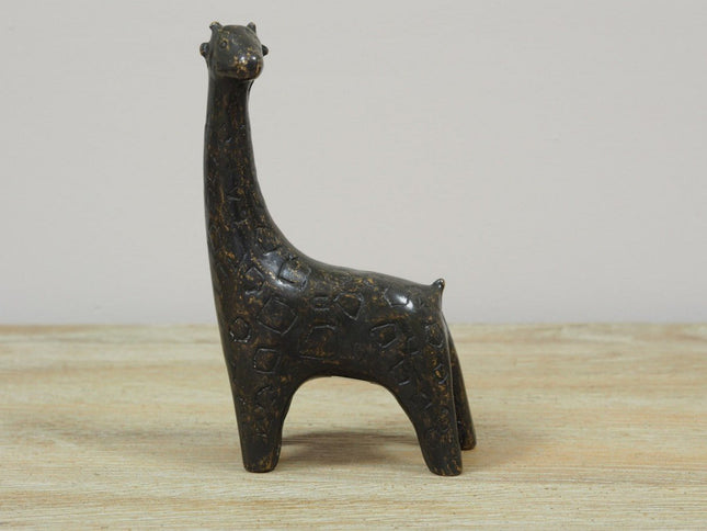Bronzen beeld Kleine giraf 17x5x9cm - Doika - Bronzen beeld - Doika - 5410807021323 - AN2132BR-BI