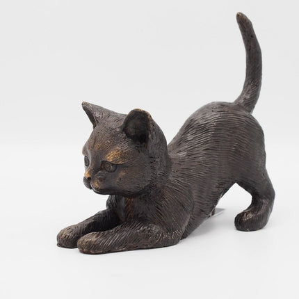 Bronzen beeld Liggende kat 16x7x18cm - Doika - Bronzen beeld - Doika - 5410807014295 - BS1429B