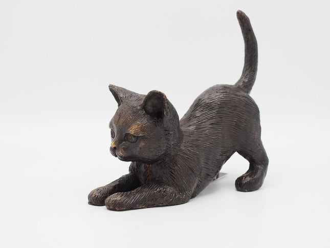 Bronzen beeld Liggende kat 16x7x18cm - Doika - Bronzen beeld - Doika - 5410807014295 - BS1429B