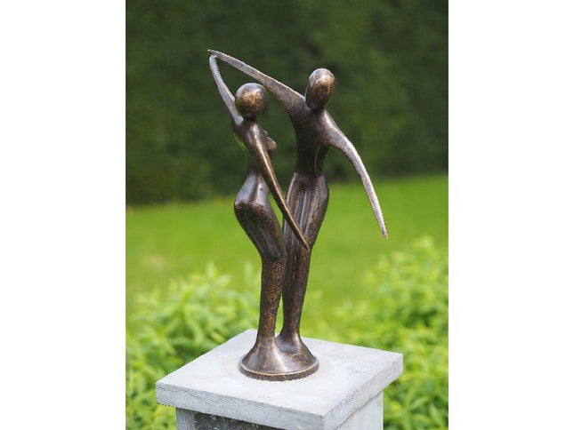 Bronzen beeld Modern danspaar 42x18x24cm - Doika - Bronzen beeld - Doika - 5410807019757 - AN1975BR-BI
