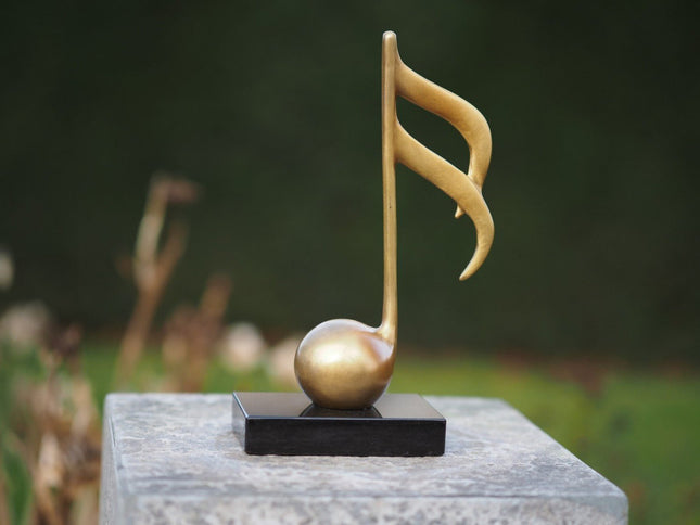 Bronzen beeld Muzieknoot 23x7x14cm - Doika - Bronzen beeld - Doika - 5410807029169 - AN2916BR-HP