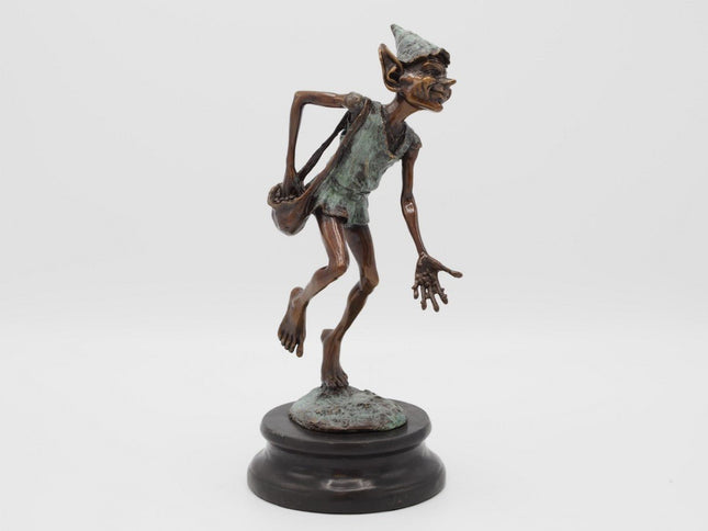 Bronzen beeld Pixie 27x12x13cm - Doika - Bronzen beeld - Doika - 5410807012406 - AN1240BR-B