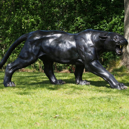 Bronzen beeld Sluipende Panter 65x40x190cm - Doika - Bronzen beeld - Doika - 5410807014844 - B1484