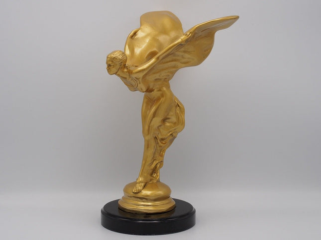Bronzen beeld Spirit of Ecstasy verguld 35cm 35x15x23cm - Doika - Bronzen beeld - Doika - 5410807041871 - AN4187BR-GO