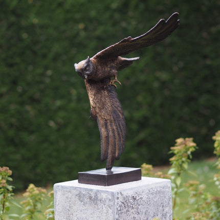 Bronzen beeld Uil 48x24x35cm - Doika - Bronzen beeld - Doika - 5410807013212 - AN1321BR-B